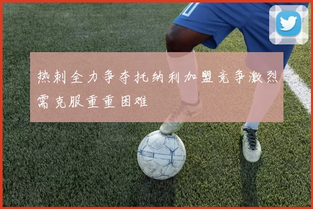 热刺全力争夺托纳利加盟竞争激烈需克服重重困难